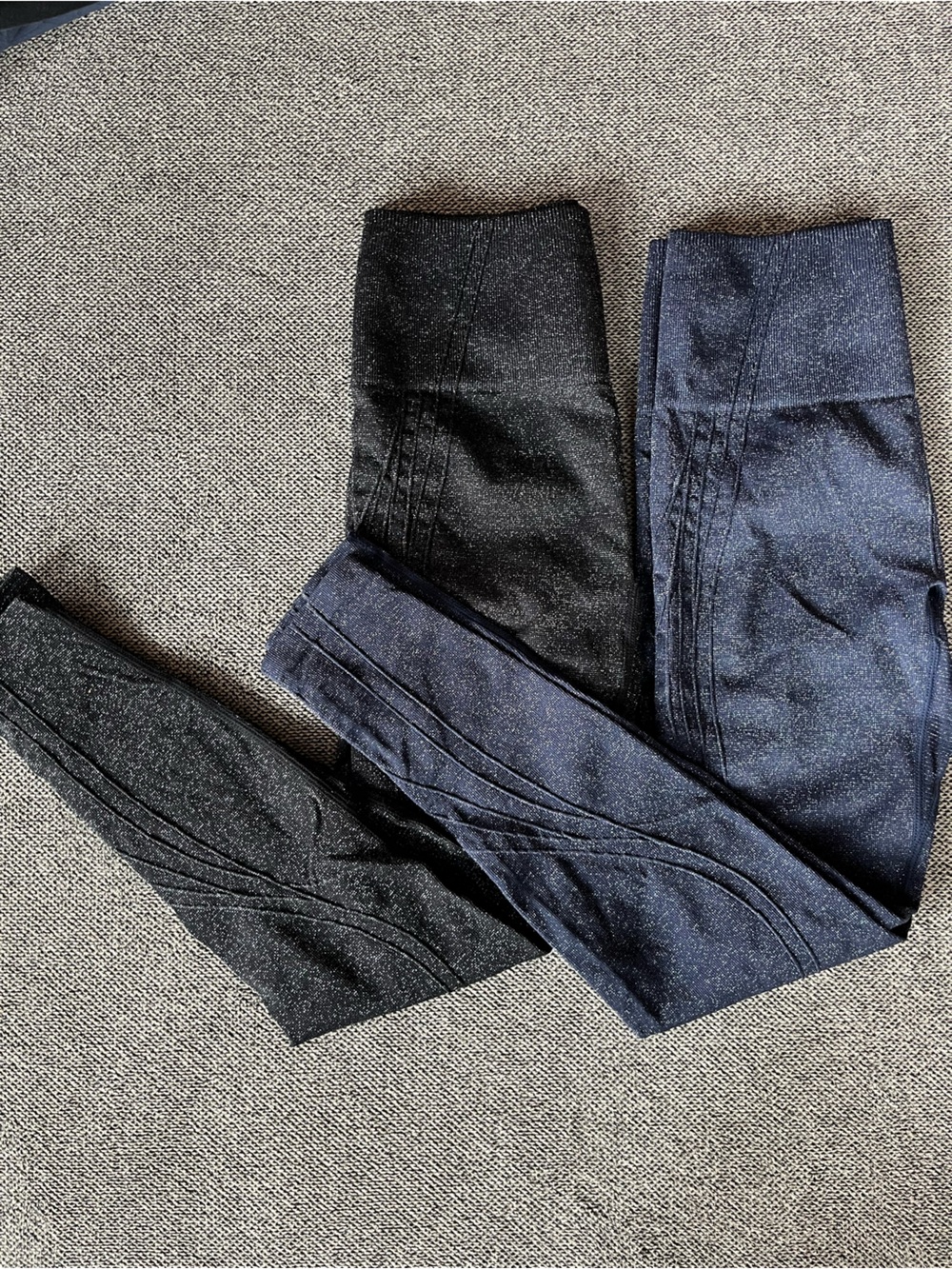 Sparkle Leggings (2) Navy and Black